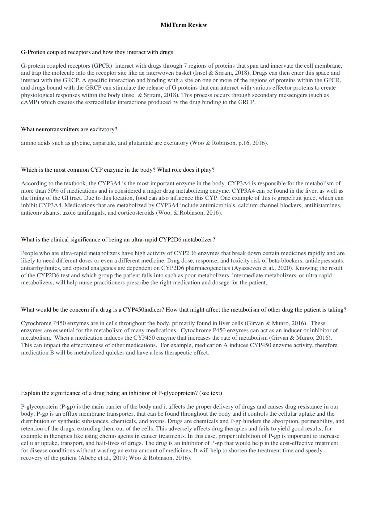 Preview image of NR 565 Mid Term Review document